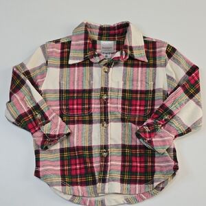 Hanna Andersson Plaid Button Down Shirt